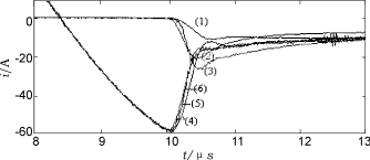圖4緩沖二極管恢復反向阻斷能力后的ids,irs波形