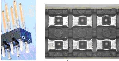 圖 1 SBL接頭連接器 圖2 SBL接頭自帶焊料部分