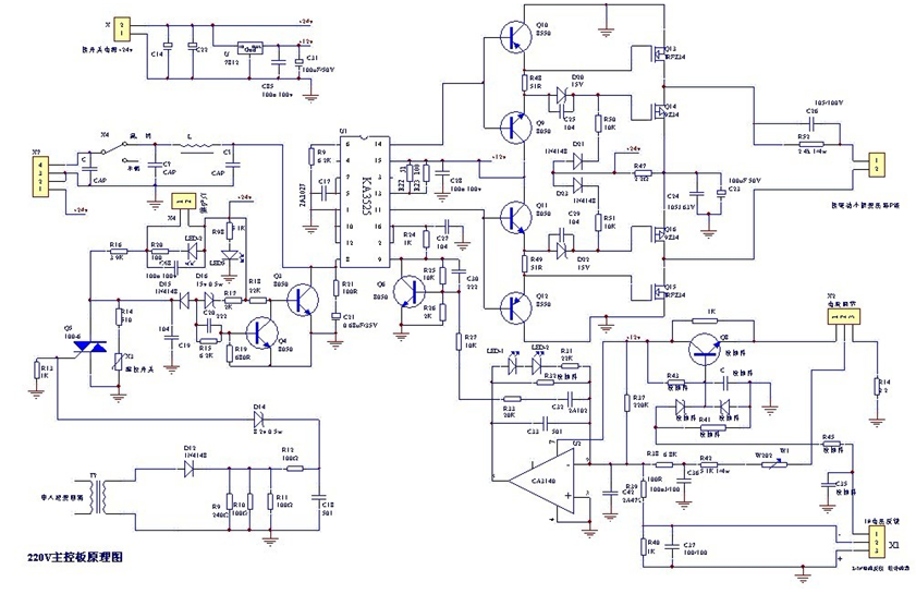 圖2:逆變焊機(jī)主控電路原理圖