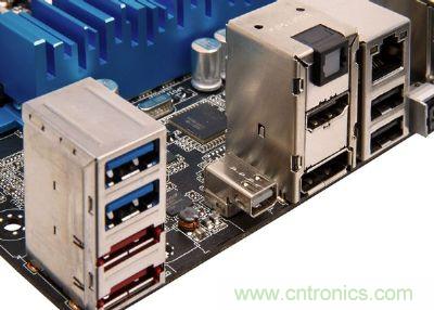 在高檔、新穎的主板,已經開始搭載Thunderbolt高速傳輸接口