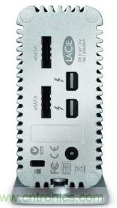 圖2:Thunderbolt周邊可利用多線串接方式,在單一傳輸線纜同時傳送影像與數碼資料