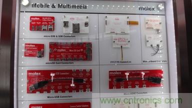 Molex MicroSIM、MicroSD、MicroUSB和MicroHDMI連接器