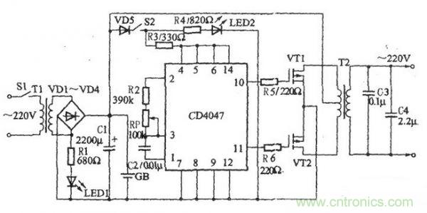 推薦:一款簡單的逆變電源電路設(shè)計(jì)方案