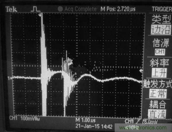 高人指點:反激初級電流波形異常如何解決?