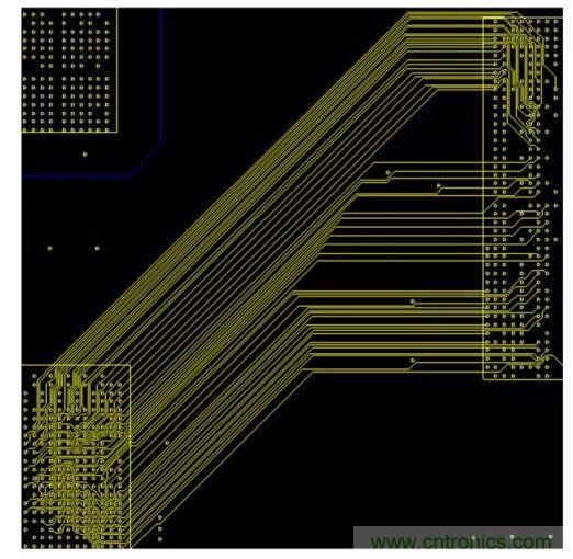 設計師可以選擇未打包模式將走線間距加大一些。