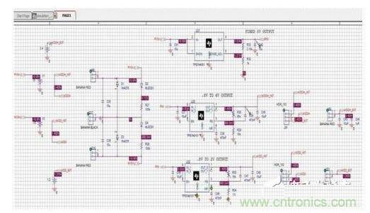 原理圖測試平臺和各個(gè)節(jié)點(diǎn)的仿真值