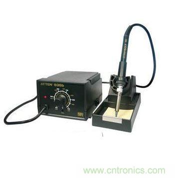 【導讀】電烙鐵作為電子工程師最常用的焊接工具,用好電烙鐵將會為我們的工作節省不少的時間。本文將通過準備工作、焊前處理、焊接技術對電烙鐵的使用進行詳細說明,當然還有非常關鍵的焊接技巧。 一、準備工作 1.新烙鐵使用前,應用細砂紙將烙鐵頭打光亮,通電燒熱,蘸上松香后用烙鐵頭刃面接觸焊錫絲,使烙鐵頭上均勻地鍍上一層錫。這樣做,可以便于焊接和防止烙鐵頭表面氧化。舊的烙鐵頭如嚴重氧化而發黑,可用鋼挫挫去表層氧化物,使其露出金屬光澤后,重新鍍錫,才能使用。 1 電烙鐵要用220V交流電源,使用時要特別注意安全。應認真做到以下幾點: 電烙鐵插頭最好使用三極插頭。要使外殼妥善接地。 使用前,應認真檢查電源插頭、電源線有無損壞。并檢查烙鐵頭是否松動。 電烙鐵使用中,不能用力敲擊。要防止跌落。烙鐵頭上焊錫過多時,可用布擦掉。不可亂甩,以防燙傷他人。 焊接過程中,烙鐵不能到處亂放。不焊時,應放在烙鐵架上。注意電源線不可搭在烙鐵頭上,以防燙壞絕緣層而發生事故。 使用結束后,應及時切斷電源,拔下電源插頭。冷卻后,再將電烙鐵收回工具箱。 2、焊錫和助焊劑 焊接時,還需要焊錫和助焊劑。 (1)焊錫:焊接電子元件,一般采用有松香芯的焊錫絲。這種焊錫絲,熔點較低,而且內含松香助焊劑,使用極為方便。 (2)助焊劑:常用的助焊劑是松香或松香水(將松香溶于酒精中)。使用助焊劑,可以幫助清除金屬表面的氧化物,利于焊接,又可保護烙鐵頭。焊接較大元件或導線時,也可采用焊錫膏。但它有一定腐蝕性,焊接后應及時清除殘留物。 3、輔助工具 為了方便焊接操作常采用尖嘴鉗、偏口鉗、鑷子和小刀等做為輔助工具。應學會正確使用這些工具。 尖嘴鉗 偏口鉗 鑷子 小刀 二、焊前處理 焊接前,應對元件引腳或電路板的焊接部位進行焊前處理。 1、清除焊接部位的氧化層 可用斷鋸條制成小刀。刮去金屬引線表面的氧化層,使引腳露出金屬光澤。 印刷電路板可用細紗紙將銅箔打光后,涂上一層松香酒精溶液。 2、元件鍍錫 在刮凈的引線上鍍錫。可將引線蘸一下松香酒精溶液后,將帶錫的熱烙鐵頭壓在引線上,并轉動引線。即可使引線均勻地鍍上一層很薄的錫層。導線焊接前,應將絕緣外皮剝去,再經過上面兩項處理,才能正式焊接。若是多股金屬絲的導線,打光后應先擰在一起,然后再鍍錫。 刮去氧化層 均勻鍍上一層錫 三、焊接技術 做好焊前處理之后,就可正式進行焊接。 1、焊接方法。 焊接 檢查 剪短 (1)右手持電烙鐵。左手用尖嘴鉗或鑷子夾持元件或導線。焊接前,電烙鐵要充分預熱。烙鐵頭刃面上要吃錫,即帶上一定量焊錫。 (2)將烙鐵頭刃面緊貼在焊點處。電烙鐵與水平面大約成60℃角。以便于熔化的錫從烙鐵頭上流到焊點上。烙鐵頭在焊點處停留的時間控制在2~3秒鐘。 (3)抬開烙鐵頭。左手仍持元件不動。待焊點處的錫冷卻凝固后,才可松開左手。 (4)用鑷子轉動引線,確認不松動,然后可用偏口鉗剪去多余的引線。 2、焊接質量 焊接時,要保證每個焊點焊接牢固、接觸良好。要保證焊接質量。 良好的焊點應是錫點光亮,圓滑而無毛刺,錫量適中。錫和被焊物融合牢固。不應有虛焊和假焊。 虛焊是焊點處只有少量錫焊住,造成接觸不良,時通時斷。假焊是指表面上好像焊住了,但實際上并沒有焊上,有時用手一拔,引線就可以從焊點中拔出。這兩種情況將給電子制作的調試和檢修帶來極大的困難。只有經過大量的、認真的焊接實踐,才能避免這兩種情況。 焊接電路板時,一定要控制好時間。太長,電路板將被燒焦,或造成銅箔脫落。從電路板上拆卸元件時,可將電烙鐵頭貼在焊點上,待焊點上的錫熔化后,將元件拔出。 焊接時候助焊劑(松香和焊油)是關鍵,新鮮的松香和無腐蝕性的焊油可以幫助你很好的完成焊接,而且可以讓表面光潔漂亮,使用的時候可以多用點助焊劑 焊接技巧也是關鍵 在維修制作過程中,焊接工作是必不可少的。它不但要求將元件固定在電路板上,而且要求焊點必須牢固、圓滑,所以焊接技術的好壞直接影響到電子制作的成功與否,因此焊接技術是每一個電子制作愛好者必須掌握的基本功,現在將焊接的要點介紹一下: 1. 電烙鐵的選擇 電烙鐵的功率應由焊接點的大小決定,焊點的面積大,焊點的散熱速度也快,所以選用的電烙鐵功率也應該大些。一般電烙鐵的功率有20W 25W 30W 35W 50W 等等。選用30W左右的功率比較合適。 電烙鐵經過長時間使用后,烙鐵頭部會生成一層氧化物,這時它就不容易吃錫,這時可以用銼刀銼掉氧化層,將烙鐵通電后等烙鐵頭部微熱時插入松香,涂上焊錫即可繼續使用,新買來的電烙鐵也必須先上錫然后才能使用。 2. 焊錫和助焊劑 選用低熔點的焊錫絲和沒有腐蝕性的助焊劑,比如松香,不宜采用工業焊錫和有腐蝕性的酸性焊油,最好采用含有松香的焊錫絲,使用起來非常方便。 3. 焊接方法 元件必須清潔和鍍錫,電子元件在保存中,由于空氣氧化的作用,元件引腳上附有一層氧化膜,同時還有其它污垢,焊接前可用小刀刮掉氧化膜,并且立即涂上一層焊錫(俗稱搪錫),然后再進行焊接。經過上述處理后元件容易焊牢,不容易出現虛焊現象。 焊接的溫度和焊接的時間 焊接時應使電烙鐵的溫度高于焊錫的溫度,但也不能太高,以烙鐵頭接觸松香剛剛冒煙為好。焊接時間太短,焊點的溫度過低,焊點融化不充分,焊點粗糙容易造成虛焊,反之焊接時間過長,焊錫容易流淌,并且容易使元件過熱損壞元件。 焊接點的上錫數量 焊接點上的焊錫數量不能太少,太少了焊接不牢,機械強度也太差。而太多容易造成外觀一大堆而內部未接通。焊錫應該剛好將焊接點上的元件引腳全部浸沒,輪廓隱約可見為好。 注意烙鐵和焊接點的位置 初學者在焊接時,一般將電烙鐵在焊接處來回移動或者用力擠壓,這種方法是錯誤的。正確的方法是用電烙鐵的搪錫面去接觸焊接點,這樣傳熱面積大,焊接速度快。 4.焊接后的檢查 焊接結束后必須檢查有無漏焊、虛焊以及由于焊錫流淌造成的元件短路。虛焊較難發現,可用鑷子夾住元件引腳輕輕拉動,如發現搖動應立即補焊 電烙鐵的基本使用方法之二: 電烙鐵是電子焊接中最常用的工具,作用是將電能轉換成熱能對焊接點部位進行加熱焊接,其是否成功很大一部分是看對它的操控怎么樣了,因此某種角度上來說電烙鐵的使用依靠的是一種手法感覺。 一般來說,電烙鐵的功率越大,熱量越大,烙鐵頭的溫度也就越高。一般的晶體管、集成電路電子元器件焊接選用20W的內熱式電烙鐵足夠了,功率過大容易燒壞元件,因為二極管、三極管結點溫度超過 200℃就會燒壞。但以搭棚焊為主的膽機制作中,電烙鐵功率要大些,可在35W-45W中選擇,甚至可以更大。 值得注意的是,線路焊接時,時間不能太長也不能太短,時間過長也容易損壞,而時間太短焊錫則不能充分融化,造成焊點不光滑不牢固,還可能產生虛焊,一般來說最恰當的時間必須在1.5s~4s內完成。 焊錫是一種易熔金屬,最常用的一般是焊錫絲。焊錫的作用是使元件引腳與印刷電路板的連接點連接在一起,焊錫的選擇對焊接質量有很大的影響。現在最常用的一般是含松香焊錫絲,但細分起來也頗有講究,其中真正不摻水份的含銀焊錫絲當然是上等品了。 另外值得一提的是吸錫器,其對于新手來說十分實用,初次使用電烙鐵總是容易將焊錫弄得到處都是,吸錫器則可以幫你把電路板上多余的焊錫處理掉。另外,吸錫器在拆除多腳集成電路器件時十分奏效有用,它能將焊點全部吸掉,而對于能熟練使用烙鐵的人來說就完全沒有必要了,用烙鐵完全可以代替其功能,將焊點熔掉就可以很容易的將元件取出。 焊接前,應對元件引腳或電路板的焊接部位進行焊前處理。 清除焊接部位的氧化層----可用斷鋸條制成小刀,刮去金屬引線表面的氧化層,使引腳露出金屬光澤。印刷電路板可用細紗紙將銅箔打光后,涂上一層松香酒精溶液。 元件鍍錫----在刮凈的引線上鍍錫。可將引線蘸一下松香酒精溶液后,將帶錫的熱烙鐵頭壓在引線上,并轉動引線。即可使引線均勻地鍍上一層很薄的錫層。導線焊接前,應將絕緣外皮剝去,再經過上面兩項處理,才能正式焊接。若是多股金屬絲的導線,打光后應先擰在一起,然后再鍍錫。 做好焊前處理之后,就可正式進行焊接∶ (1)右手持電烙鐵。左手用尖嘴鉗或鑷子夾持元件或導線。焊接前,電烙鐵要充分預熱。烙鐵頭刃面上要吃錫,即帶上一定量焊錫。 (2)將烙鐵頭刃面緊貼在焊點處。電烙鐵與水平面大約成60℃角。以便于熔化的錫從烙鐵頭上流到焊點上。烙鐵頭在焊點處停留的時間控制在2~3秒鐘。 (3)抬開烙鐵頭。左手仍持元件不動。待焊點處的錫冷卻凝固后,才可松開左手。 (4)用鑷子轉動引線,確認不松動,然后可用偏口鉗剪去多余的引線。 焊接質量-----焊接時,要保證每個焊點焊接牢固、接觸良好。要保證焊接質量,其典型特征是錫點光亮,圓滑而無毛刺,錫量適中。錫和被焊物融合牢固,不應有虛焊和假焊。 虛焊是焊點處只有少量錫焊住,造成接觸不良,時通時斷。假焊是指表面上好像焊住了,但實際上并沒有焊上,有時用手一拔,引線就可以從焊點中拔出。 焊接電路板時,一定要控制好時間。太長,電路板將被燒焦,或造成銅箔脫落。從電路板上拆卸元件時,可將電烙鐵頭貼在焊點上,待焊點上的錫熔化后,將元件拔出。 如何拆換元件------其實拆換元件再簡單不過了,用吸焊器很容易就能完成,將元件管腳上的焊錫全部吸掉,這里告訴大家一個小訣竅,現在的電路板大多做工精細,焊錫使用很少,很難熔掉,那么我們可以加點焊錫在管腳上再去利用吸焊器就容易多了。 另一個方法就是前面提到的,直接使用電烙鐵熔掉焊錫,但這樣就存在不小的危險性,既要小心焊點沒完全被熔掉,又怕接觸的太久燒壞元件。常用的方法是在加溫的時候就用鑷子夾住元件外拉,當溫度達到時,元件就會被拉出,但切記不要太用力了,否則管腳斷在焊錫中就麻煩了。 當然,為保險起見,兩種方法結合起來使用是再好不過了,因為有時由于元件插孔太小,吸焊很難被吸干凈,此時撤走吸焊器就會粘住,故可以用電烙鐵加熱取掉。 焊接其實并沒那么可怕,或許對新手來說,初試比較難以掌握,然而練得多也就自然熟練了。總之,對于喜愛動手的發燒友來說,只要你多多實踐那么掌握其中的竅門是早晚的事。