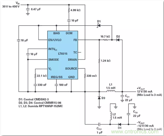 這是真的嗎？采用單IC也能構建緊湊、高效的雙極性穩壓器？