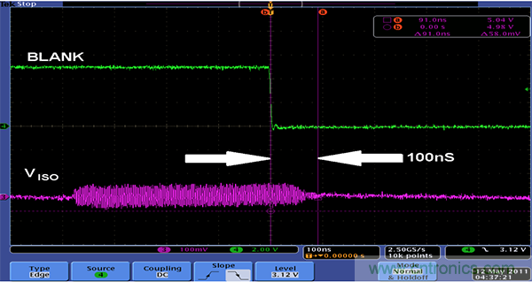 利用isoPower器件屏蔽電源，從而提高精度