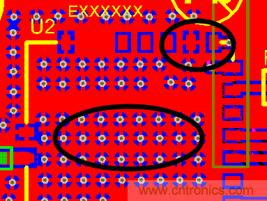 如何引腳接地十字焊盤，過孔完全接地?
