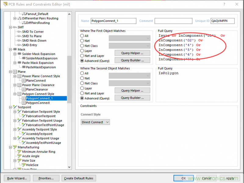 如何引腳接地十字焊盤，過孔完全接地?
