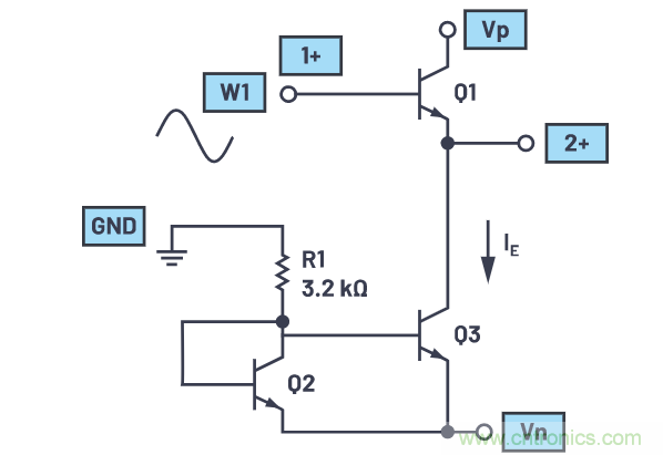 ADALM2000實驗:發(fā)射極跟隨器(BJT)