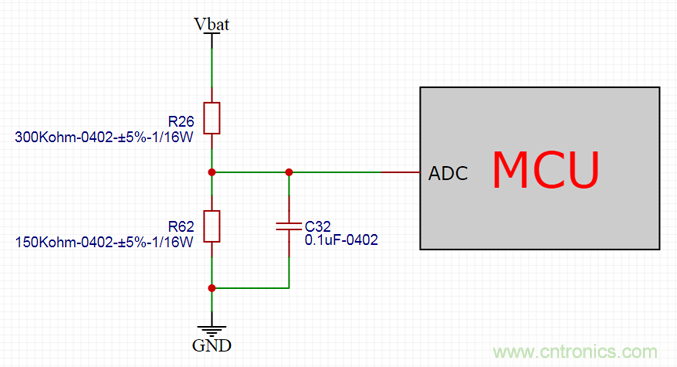 電池電壓偵測電路&ldquo;踩坑&rdquo;：分壓電阻的精度竟然是5%，不是1%