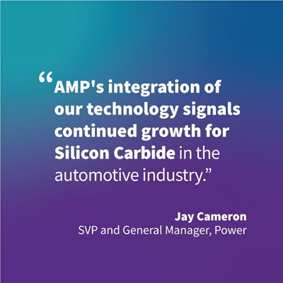 AMP 創(chuàng)新型電動(dòng)汽車(chē)充電解決方案采用 Wolfspeed E-系列碳化硅器件