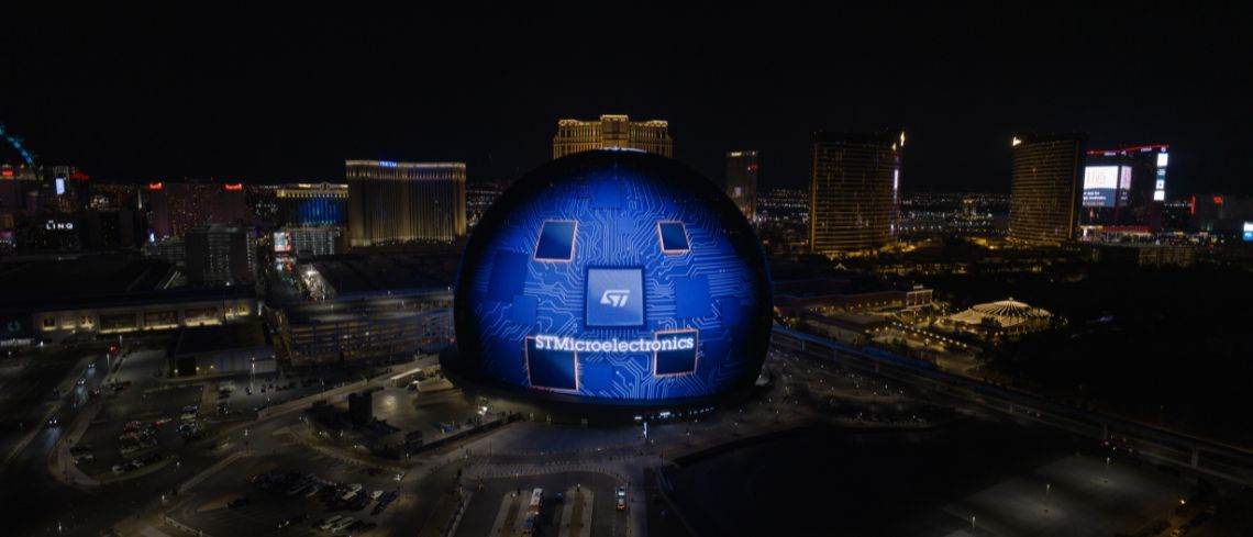 意法半導體超級傳感器助Sphere打造沉浸式體驗，開啟全新電影時代